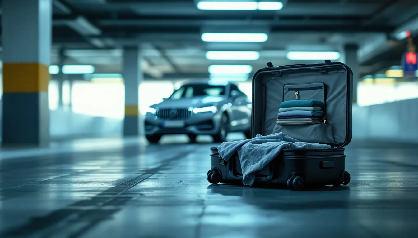 Traveler at DFW airport baggage claim near Irving TX realizing car keys are inside a delayed checked bag