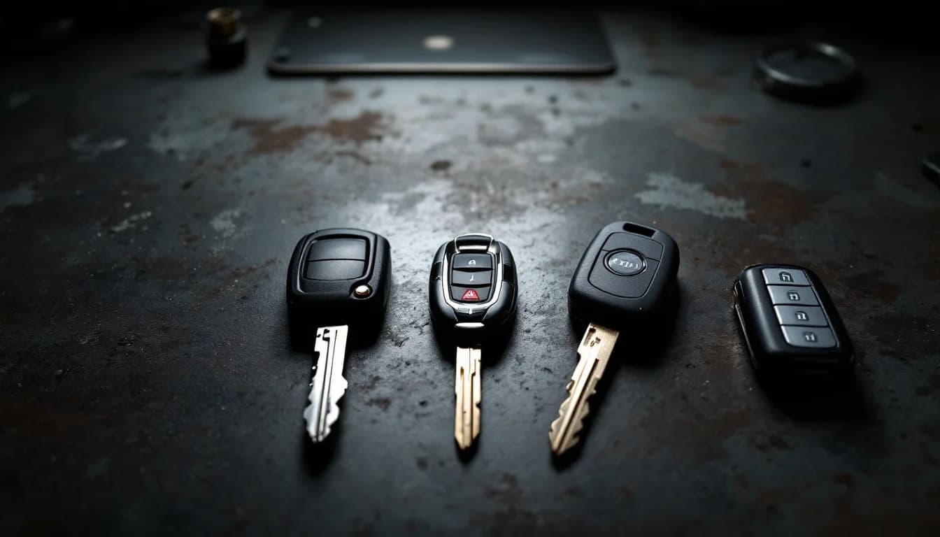Mobile locksmith programming a Chevrolet Malibu proximity key fob at a driveway in Irving TX near Farmers Branch