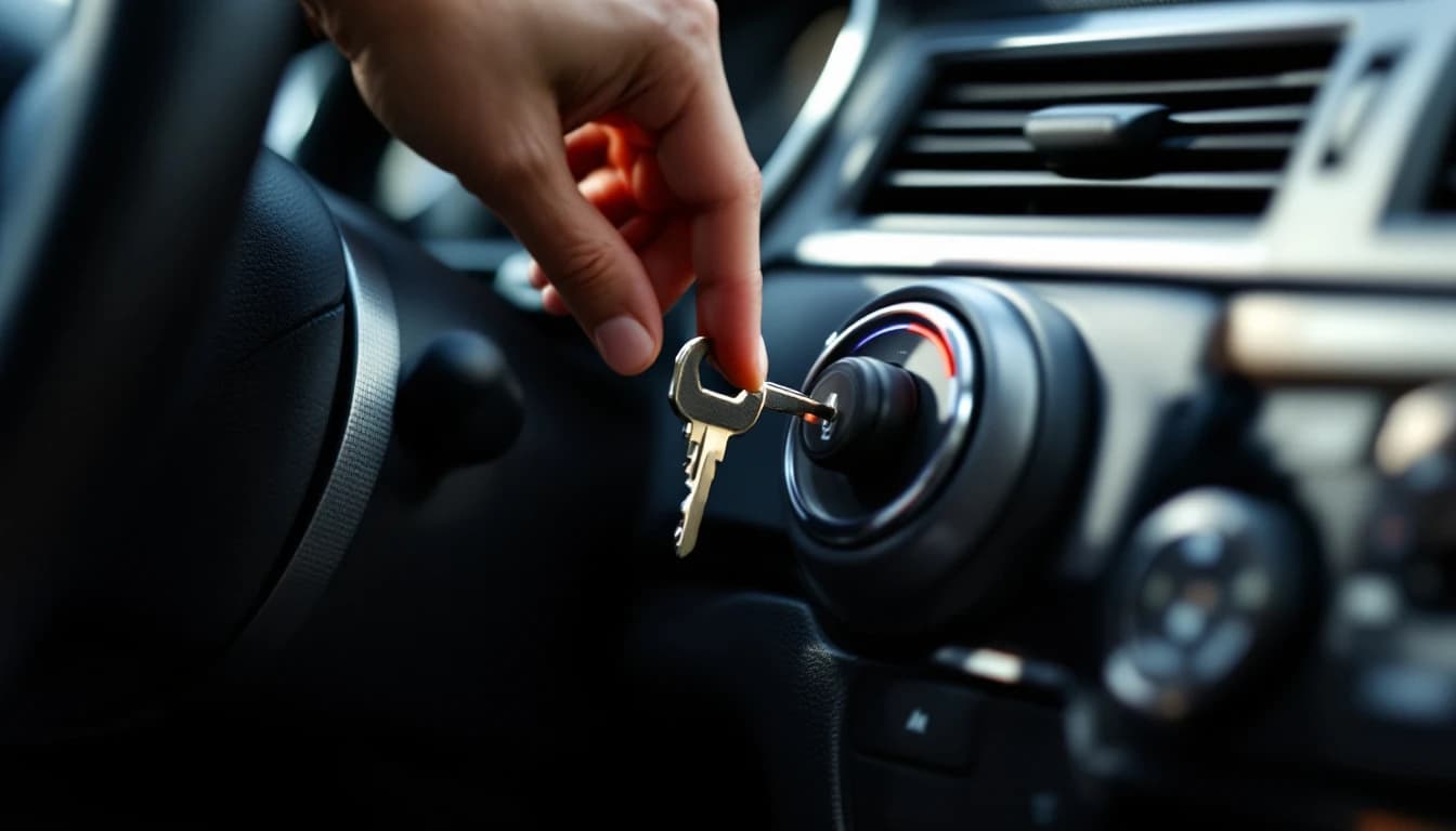 Mobile locksmith diagnosing an ignition that will not turn in a vehicle in Irving TX