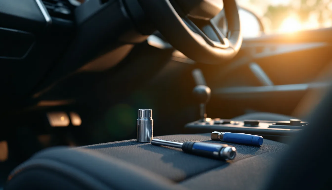 Mobile technician diagnosing a Nissan Altima electronic steering column lock no-start in Irving TX